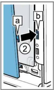 a b ②