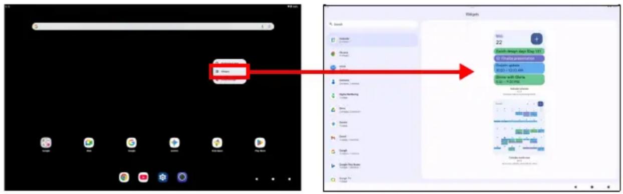 ACER Iconia X14 - Přidání widgetů na Výchozí obrazovku - 1