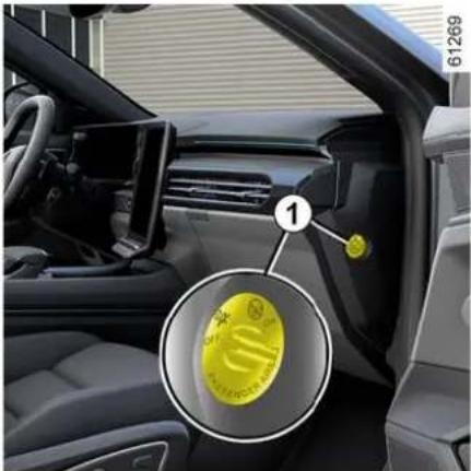 RENAULT Espace (2026) - BEZPEČNOST DĚTÍ: DEAKTIVACE, AKTIVACE AIRBAGU SPOLUJEZDCE - 3
