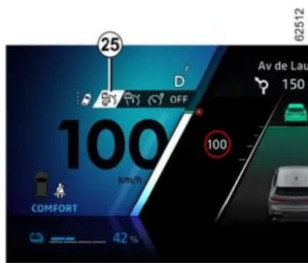 RENAULT Espace (2026) - Aktivace/deaktivace funkce „Active driver assist“ - 1