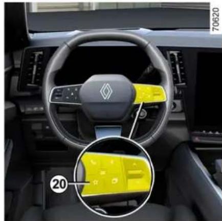 RENAULT Espace (2026) - Zapnutí recirkulace vzduchu (izolace vnitřního prostoru vozidla) - 1