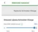 SCHNEIDER Charge EVH5A11N2C7 - Nastavení elektrických parametrů - 1
