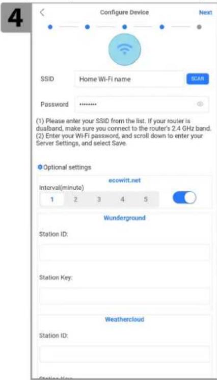 GoGen ME 4900 - KONFIGURACE WIFI POMOCÍ WEBOVÉ STRÁNKY ECOWITT - 7
