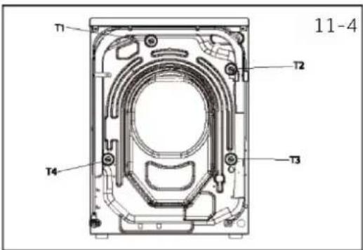 HAIER HW70-BP14357TU1 - A szállítási rögzítőcsavarok eltávolítása - 2