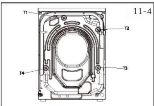 HAIER HW70-BP14357TU1 - Αποσπάστε τα μπουλόνια μεταφοράς - 1