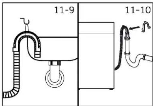 HAIER HW70-BP14357TU1 - Afvoerslang naar gootsteenaansluiting - 1