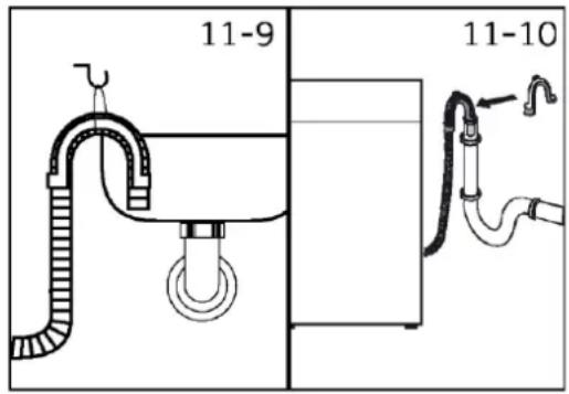 HAIER HW70-BP14357TU1 - Elvezetőtömlő a mosogató csatlakozáshoz - 1