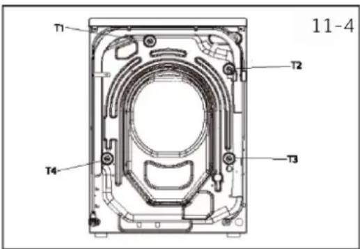 HAIER HW70-BP14357TU1 - De transportbouten demonteren - 2