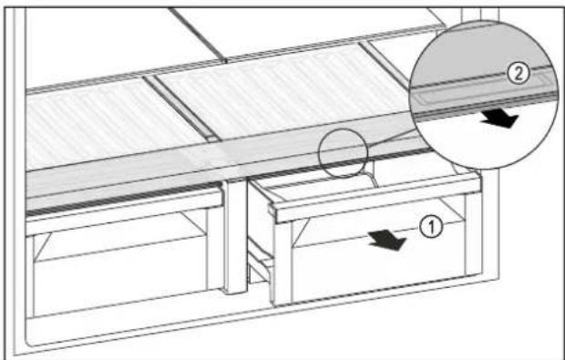 LIEBHERR MBbsdi 9556 - Víko zásuvky schránky BioFresh - 2