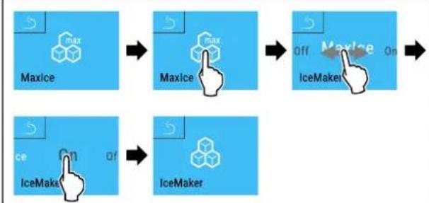 LIEBHERR MBbsdi 9556 - Přepnutí mezi IceMaker a MaxIce - 4