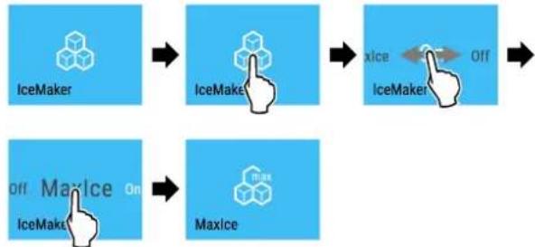 LIEBHERR CBNbdc 573i - Přepnutí mezi IceMaker a MaxIce - 2