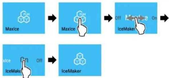 LIEBHERR CBNbdc 573i - Přepnutí mezi IceMaker a MaxIce - 4