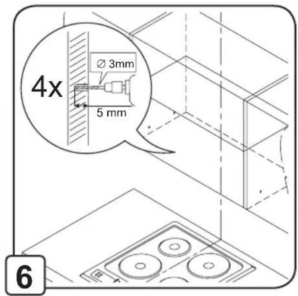 4x Ø 3mm 5 mm 6