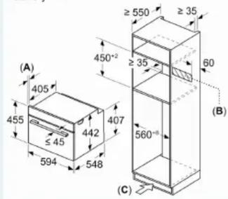 (A) 405 455 ≤ 45 594 442 548 ≥ 550 ≥ 35 450*2 ≥ 35 60 (B) 407 560*8 (C)