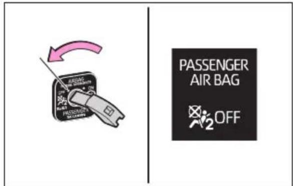 PASSenger AIR BAG OFF