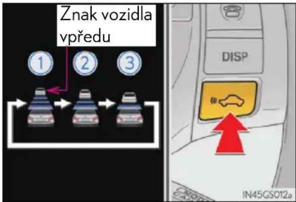 LEXUS GS 250 (2013) - Změna vzdálenosti mezi vozidly - 1