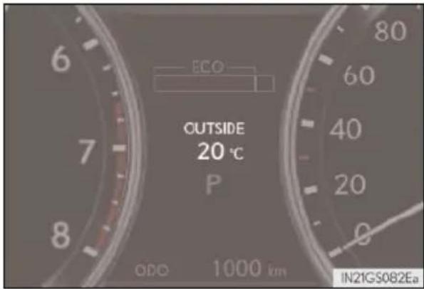 LEXUS GS 250 (2013) - Monitor jízdy - 1