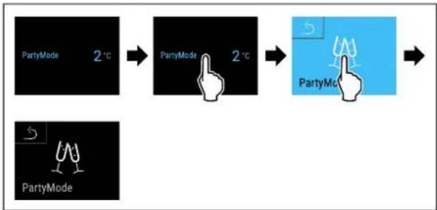 LIEBHERR UBCpr 376i - Deaktivace PartyMode - 1