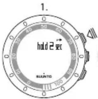 1. hold 2 sec BLAINTO