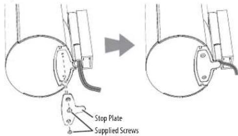 Stop Plate Supplied Screws