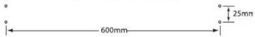 600mm 25mm