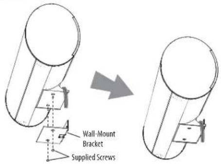 Wall-Mount Bracket Supplied Screws