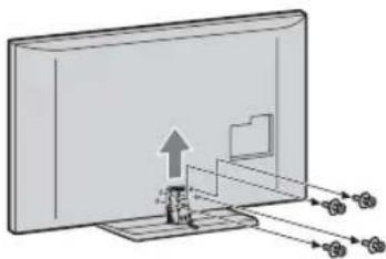 SONY KDL-46HX803 - Odmontování stolního stojanu z televizoru - 1