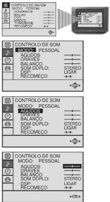 SONY KV-25FX20E - Alteração rápida do modo de som - 1