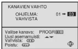 SONY KV-25FX20E - Kanavien automaattinen viritys kaukosäätimen avulla - 4