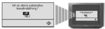 SONY KV-25FX20E - Automatisk inställning av TV:n med hjälp av fjärrkontrollen - 5