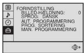 SONY KV-25FX20E - Indstilling af billeddrejning - 4