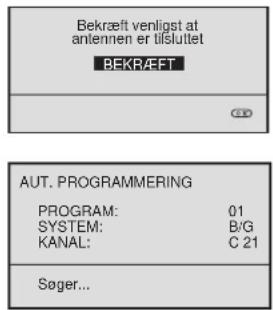 SONY KV-25FX20E - TV-apparatets automatiske indstilling ved hjælp af dets knapper. - 6