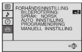 SONY KV-25FX20E - Justere bilderotering - 5