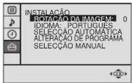 SONY KV-25FX20E - Ajuste da rotação da imagem - 4