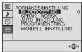 SONY KV-25FX20E - Justere bilderotering - 4