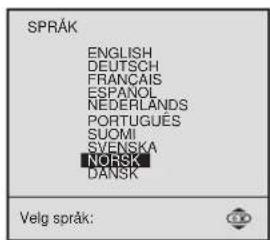 SONY KV-25FX20E - Denne funksjonen lar deg velge språket på menyskjermen. - 2