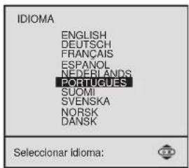 SONY KV-29FX20E - Pressione o botão ♦u do telecomando para seleccionar o idioma e, depois, pressione o botão OK para confirmar a seleção. - 1