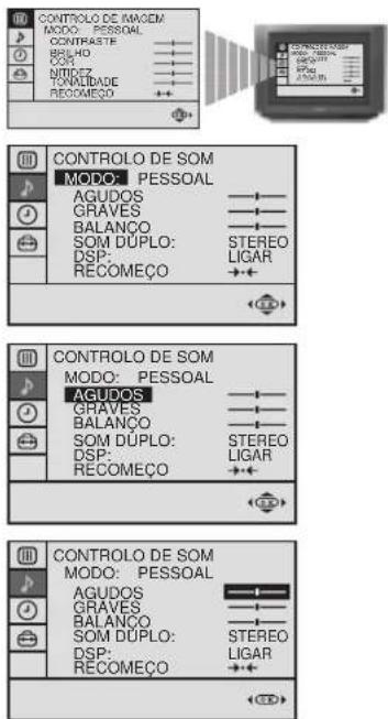 SONY KV-29FX20E - Alteração rápida do modo de som - 1