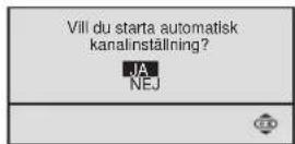 SONY KV-29FX20E - Menyn Automatisk kanalinställning visar sig på skärmen på det valda språket. - 1