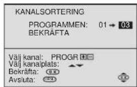 SONY KV-29FX20E - Automatisk inställning av TV:n med hjälp av fjärrkontrollen - 8