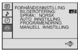 SONY KV-29FX20E - Justere bilderotering - 5