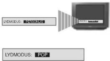 SONY KV-29FX20E - Skifte lydmodus raskt - 2