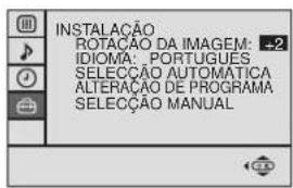 SONY KV-29FX20E - Ajuste da rotação da imagem - 5
