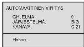 SONY KV-29FX20E - Kanavien automaattinen viritys kaukosäätimen avulla - 4
