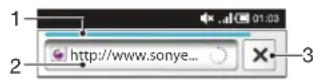 SONY Xperia Mini - Search and address bar - 1