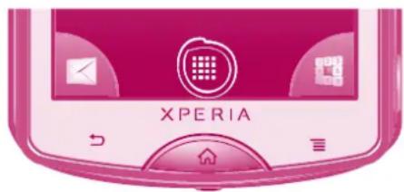 SONY Xperia Mini - To open the Application screen - 1