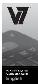 V7 Natural Keyboard - 1