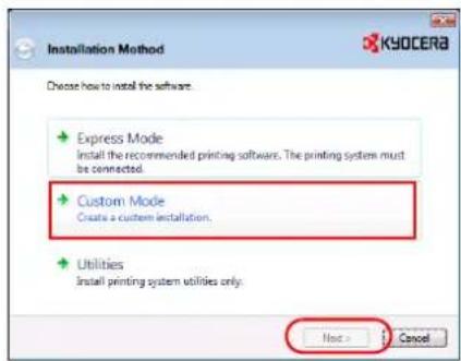 KYOCERA FS-C5350DN/KL3 - Installation af software i Windows - 9