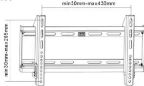 min30mm-max430mm min30mm-max205mm