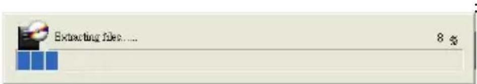 Extracting files.... 8 %